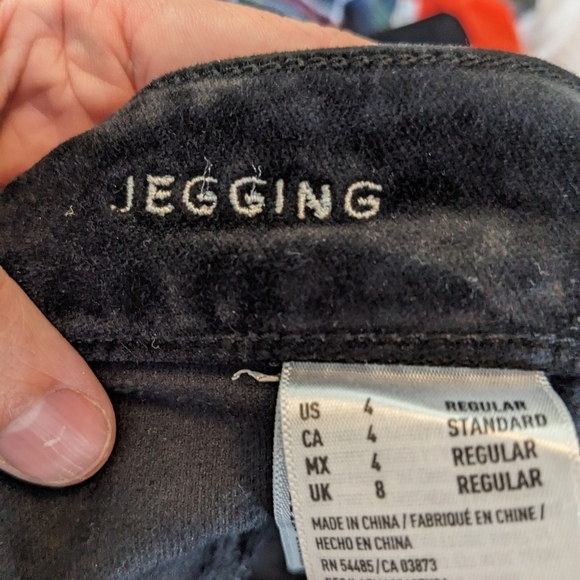 AE Velvet Jegging Style Pants Sz 4R - Picture 7 of 9